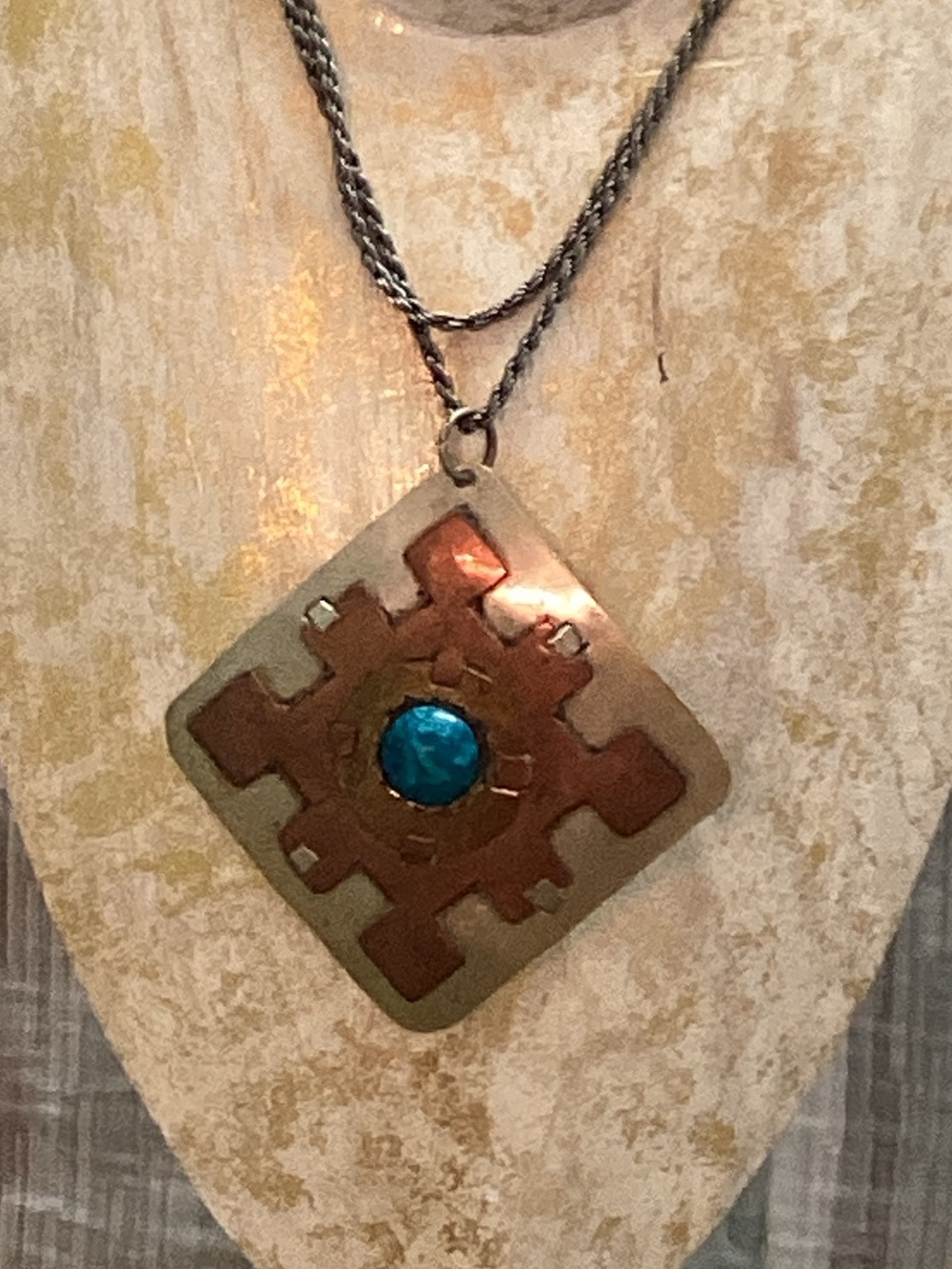 Vintage William De Lillo pendant Modernist Brutalist Mid-century modern